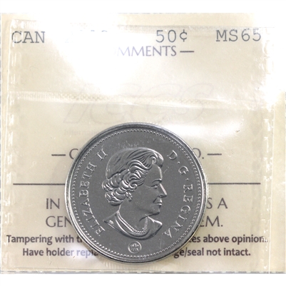 2022 Canada 50-cents ICCS Certified MS-65