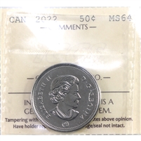 2022 Canada 50-cents ICCS Certified MS-64