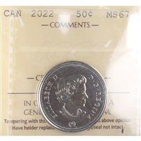 2022 Canada 50-cents ICCS Certified MS-67