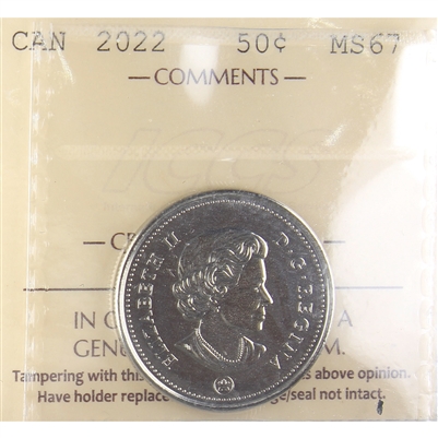 2022 Canada 50-cents ICCS Certified MS-67