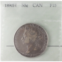 1890H Canada 50-cents Prestige Certified F-15