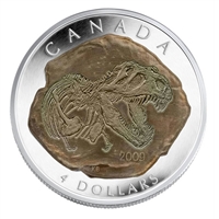 RDC 2009 Canada $4 Dinosaur Collection - Tyrannosaurus Rex Fine Silver (No Tax) impaired