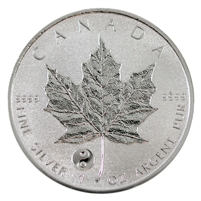 2016 Canada $5 Yin Yang Privy Silver Maple Leaf Reverse Proof (No Tax) Toned/scuffed