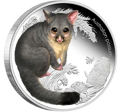 2013 Australian Bush Babies - Possum 1/2oz. Proof Silver. (TAX Exempt)