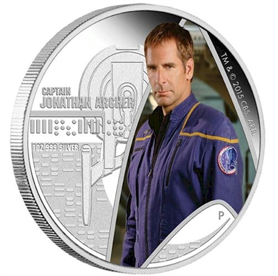 2015 Tuvalu Star Trek: Enterprise Captain Jonathan Archer (TAX Exempt)