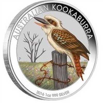 2016 Australia Berlin World Money Fair - Coloured Kookaburra (No Tax)