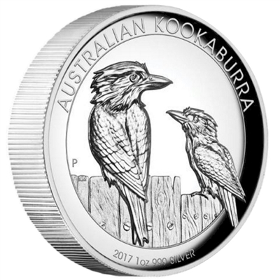 2017 Australia $1 Kookaburra High Relief Silver Coin (TAX Exempt)