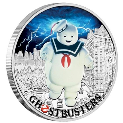 2017 Tuvalu $1 Ghostbusters - Stay Puft Marshmallow Man Fine Silver (No Tax)