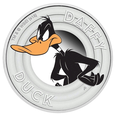 2018 Tuvalu 50-cent Looney Tunes - Daffy Duck 1/2oz. Silver Proof (No Tax)