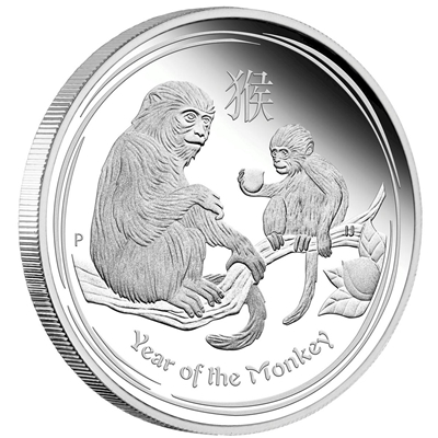 2016 Australia 1/2oz. Lunar Year of the Monkey Silver Proof (No Tax)