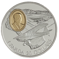 1995 Canada $20 Aviation - Fleet 80 Canuck Sterling Silver Coin