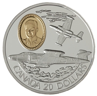 1996 Canada $20 Aviation - Avro CF-100 Canuck Sterling Silver Coin