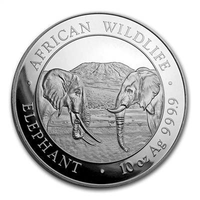 2020 Somalia 1000 Shillings Elephant 10oz. .9999 Silver (No Tax)