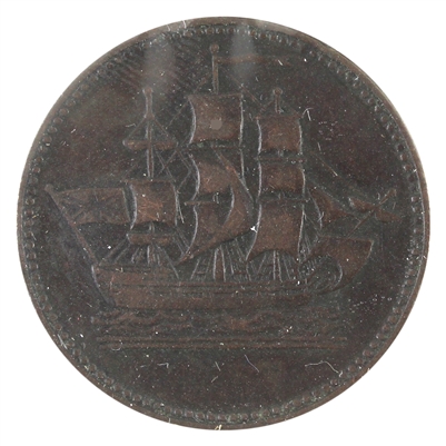 PE-10-29 (1835) PEI Ships, Colonies & Commerce Token VF-EF (VF-30)