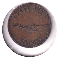 PE-5B1 No Date (1860) PEI Speed the Plough, Success to the Fisheries Token Fine (F-12)