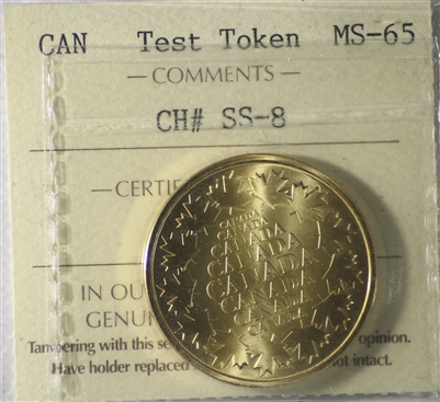 (1999) Canada Test Token ICCS Certified MS-65 CH# SS-8