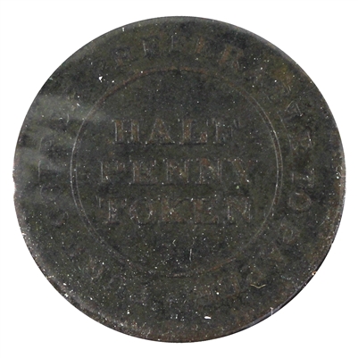 AM-1A4 Copper Preferable to Paper For General Accommodation Half Penny Token F-VF (F-15)