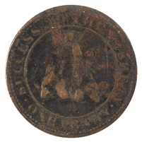 LC-1 1815 Lower Canada, Magdalen Island Token Fine (F-12) Corrosion $