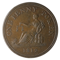 LC-47D3 1812 Lower Canada Nine Leaves Penny Token VF-EF (VF-30) $