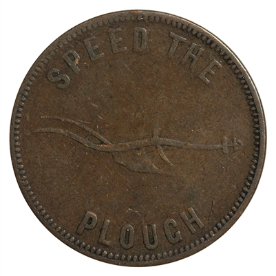 PE-5A (1859) PEI Speed the Plough, Success to the Fisheries Token Fine (F-12)