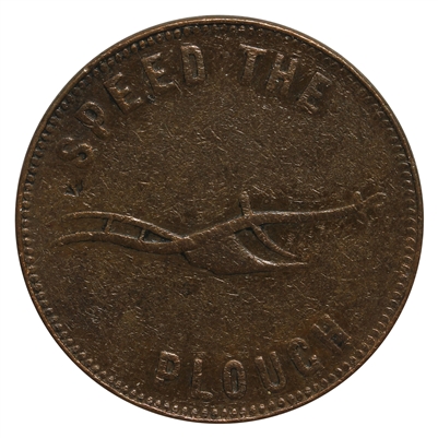 PE-5B1 (1860) PEI Speed the Plough, Success to the Fisheries Token Very Fine (VF-20)