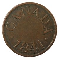LC-13B 1841 Lower Canada Half Penny Token VF-EF (VF-30) $
