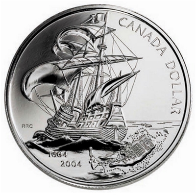 2004 Canada First French Settlement Brilliant Uncirculated Dollar (No Tax)