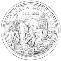 2012 Canada $1 War of 1812 Brilliant Uncirculated Silver (TAX Exempt)