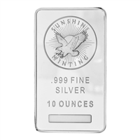 Sunshine Mint 10oz. Fine Silver Bar (DL-E) No Tax