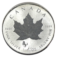2014 Canada $5 Horse Privy 1oz .9999 Silver Maple Leaf (No Tax) Toned