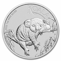 2022 Australia $1 Koala 1oz. .9999 Fine Silver Coin (No Tax)