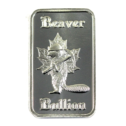 Beaver Bullion 1/10oz .999 Silver Bar (No Tax)