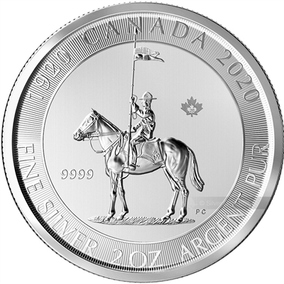 2020 Canada $10 Royal Canadian Mounted Police 2oz. .9999 Silver (No Tax) RCMP