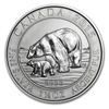 2015 Canada $8 Polar Bear and Cub 1.5oz .9999 Silver (No Tax) May be lightly toned