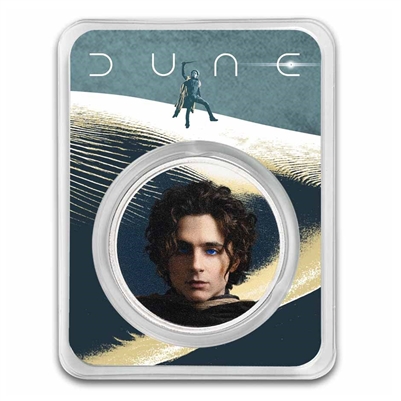 DUNE&reg; 2 Blue Eyes Paul 1oz .999 Silver Round in Special Card (No Tax)