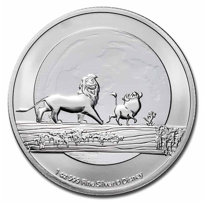 2021 Niue $2 Disney's The Lion King: Hakuna Matata 1oz Silver (No Tax)