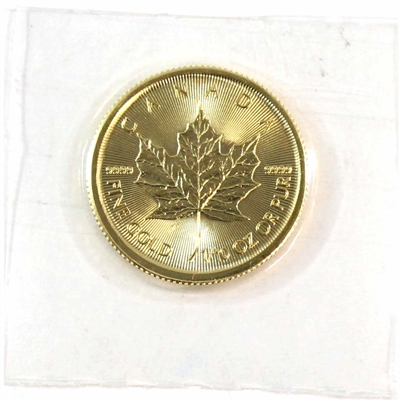 2018 Canada $5 1/10oz. .9999 Gold Maple Leaf, Sealed (No Tax) See description
