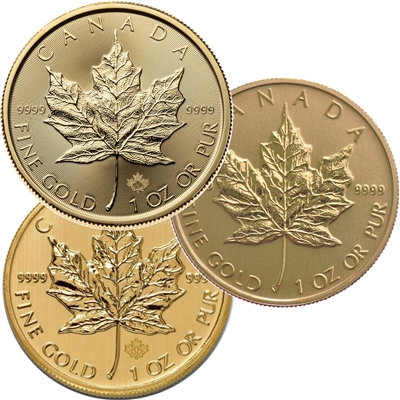 Random Date Canada 1oz. $50 Gold Maple Leaf (No Tax) - NO Credit cards or Paypal