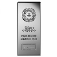 100oz. RCM .999 Silver Bar (TAX Exempt) DL-G  *No Credit Cards or Paypal