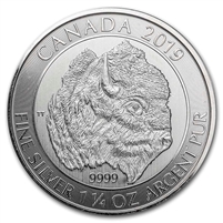 2019 Canada $8 1.25oz Bison .9999 Silver Coin (TAX Exempt) May have tone spots