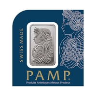 PAMP Suisse Lady Fortuna 1g .9995 Platinum Bar in Assay Square (No Tax)