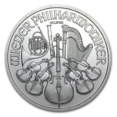 2010 Austria 1.5 Euro Philharmonic .999 Silver (No Tax)