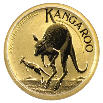 Australia 2022 $25 Kangaroo 1/4oz .9999 Gold (No Tax)