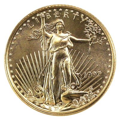 1997 USA $5 Gold Eagle (1/10oz. Gold Content)