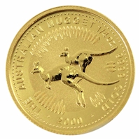 Australia 2000 $25 Nugget 1/4oz. .9999 Gold (No Tax)