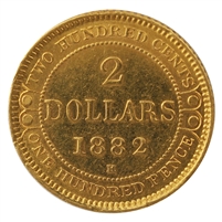 1882H Newfoundland $2 Gold