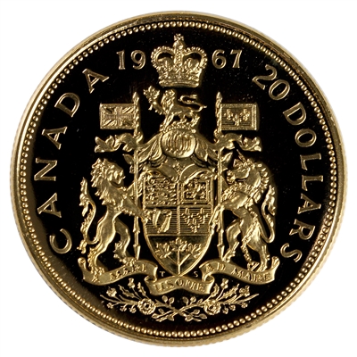 1967 Canada $20 Gold Specimen Cameo