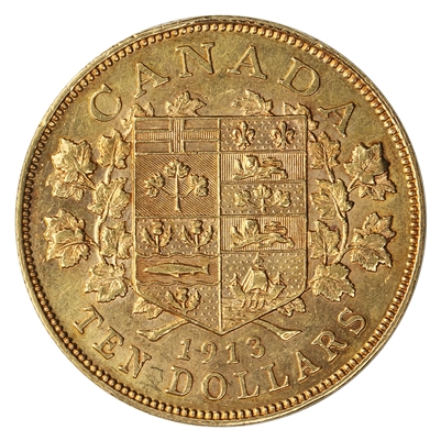 1913 Canada $10 Gold Extra Fine (EF-40)