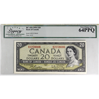 BC-41b 1954 Canada $20 Beattie-Rasminsky, G/W Legacy Certified CUNC-64 PPQ