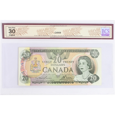 BC-54aA 1979 Canada $20 Lawson-Bouey, Replacement, 510, BCS Certified VF-30 Original